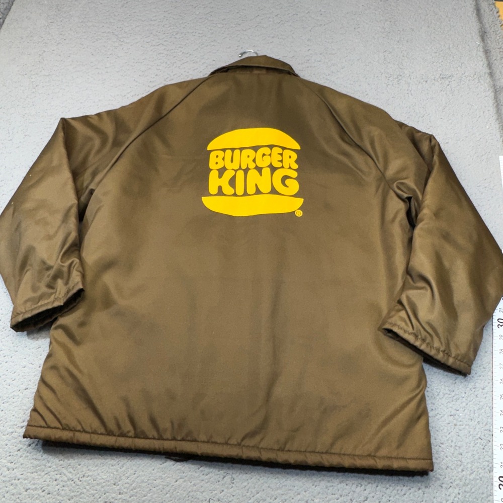 Vintage King Louie Burger King Jacket Mens Large Brown Sherpa West Louisiana 70s
